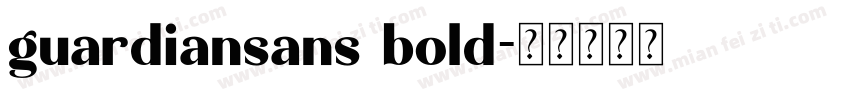 guardiansans bold字体转换